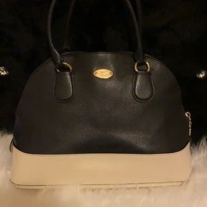 New York Navy blue and white Coach purse